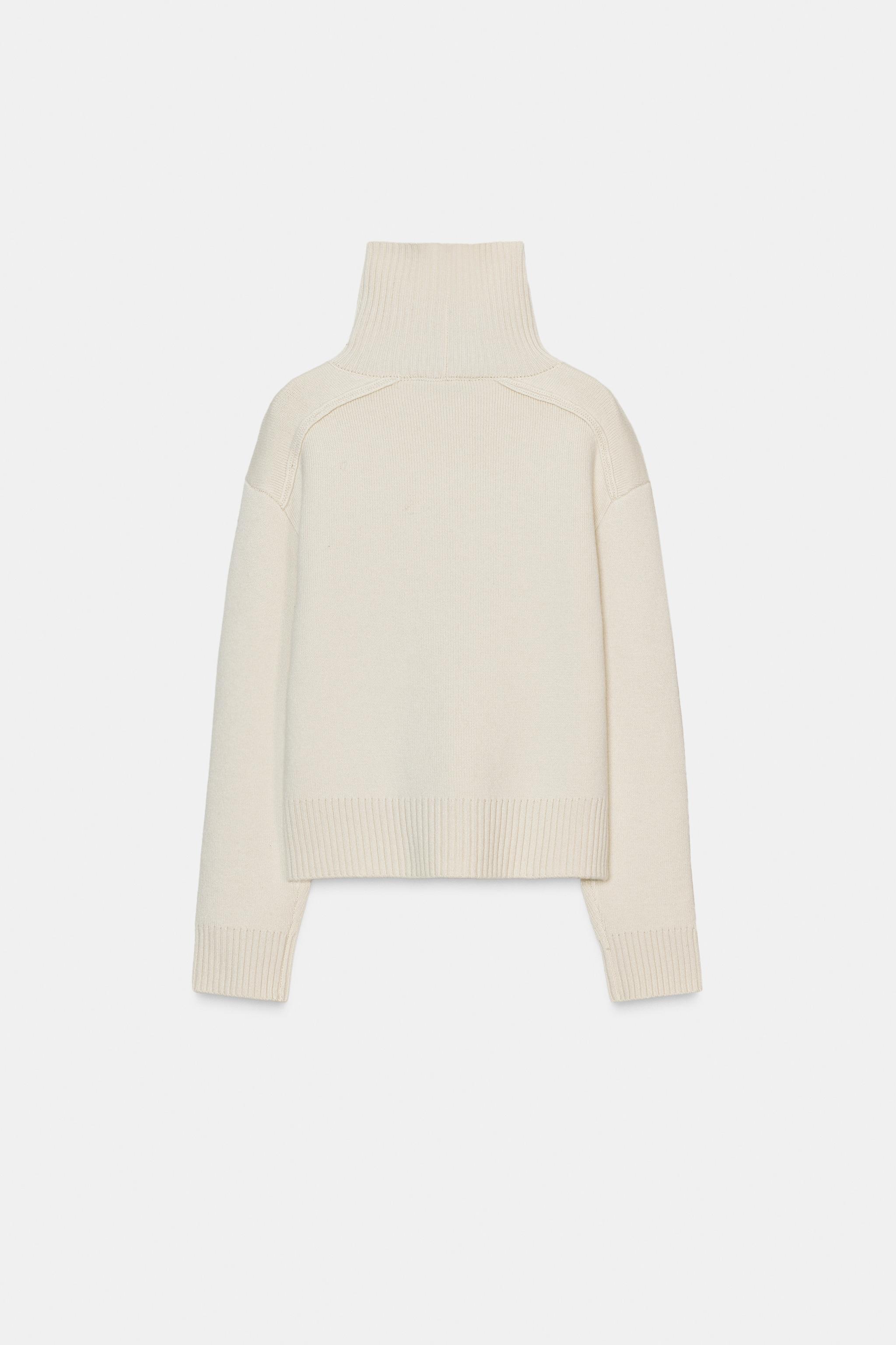 ДЖЕМПЕР ИЗ ШЕРСТИ С ВЫСОКИМ ВОРОТОМ