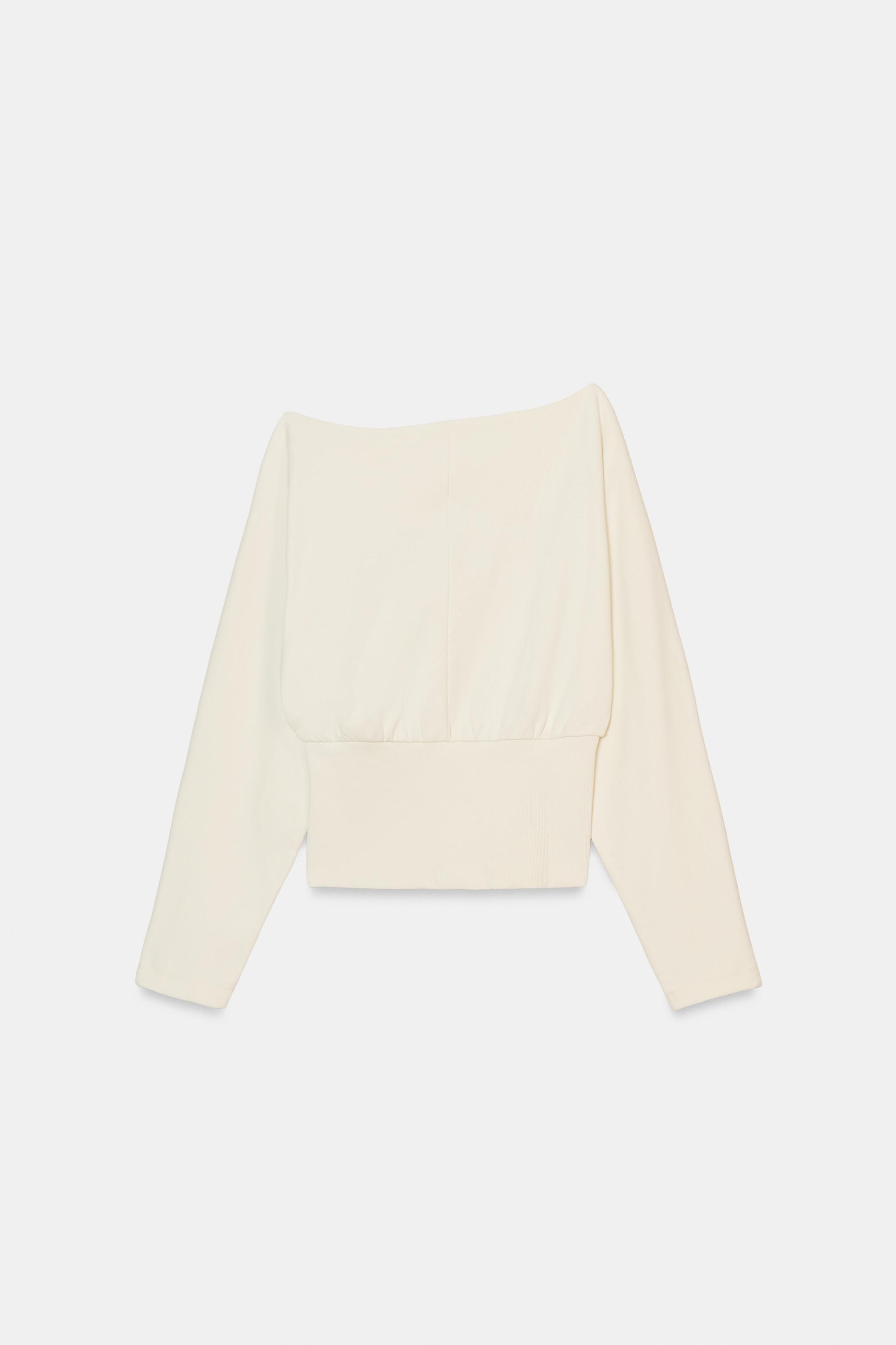 АСИММЕТРИЧНЫЙ СВИТШОТ ИЗ ХЛОПКА