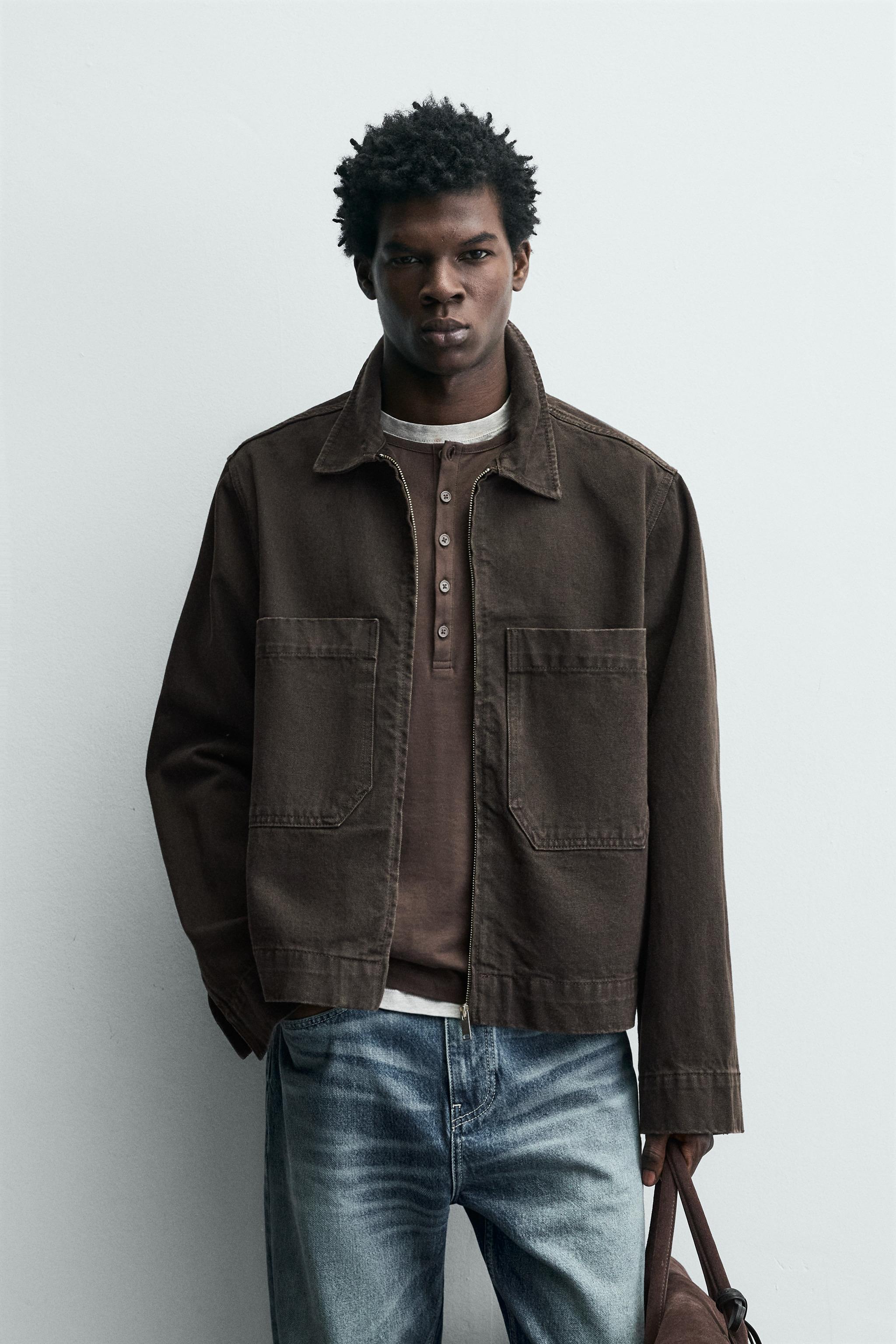 КУРТКА С ТЕКСТУРНЫМ КАРМАНОМ