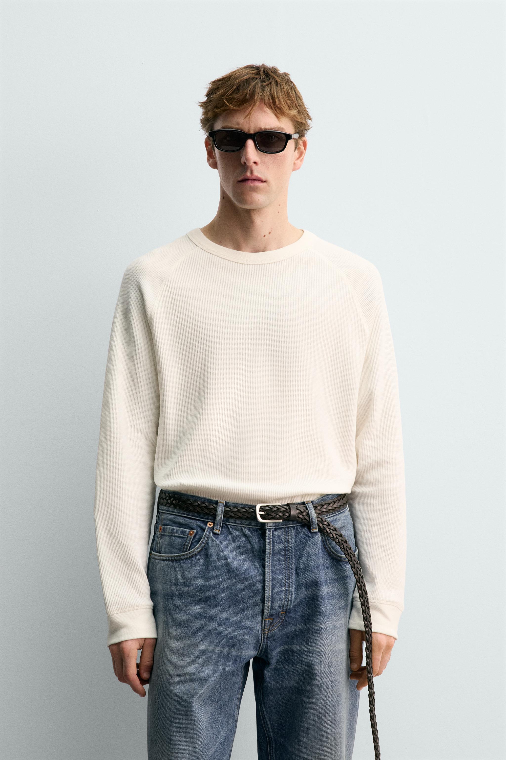 ФУТБОЛКА AARON LEVINE X ZARA ВАФЕЛЬНОЙ ТРИКОТАЖНОЙ ТЕКСТУРЫ