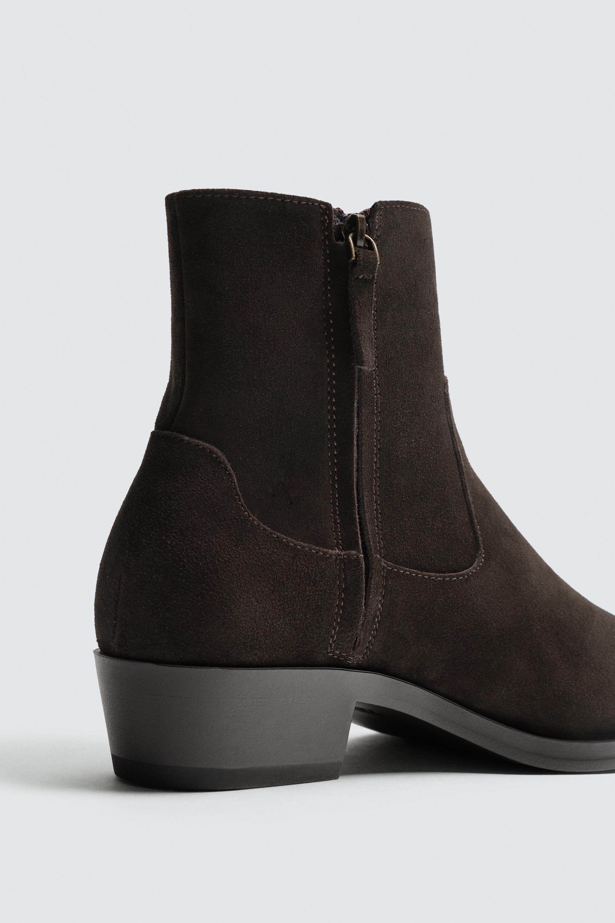 КОВБОЙСКИЕ БОТИНКИ С ОСТОРОЧНЫМ НОСКОМ