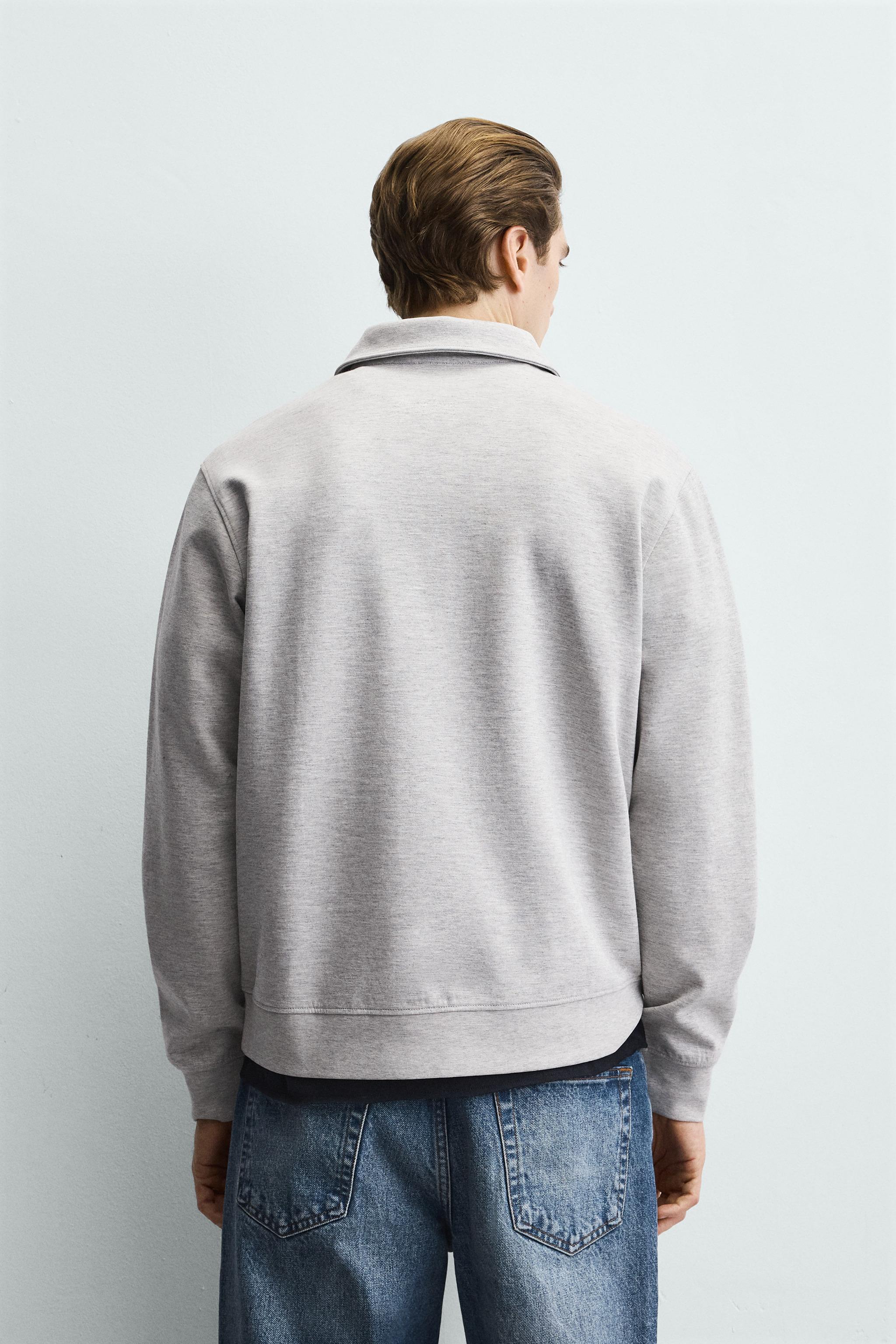 СВИТШОТ-ПОЛО ИНТЕРЛОК НА МОЛНИИ