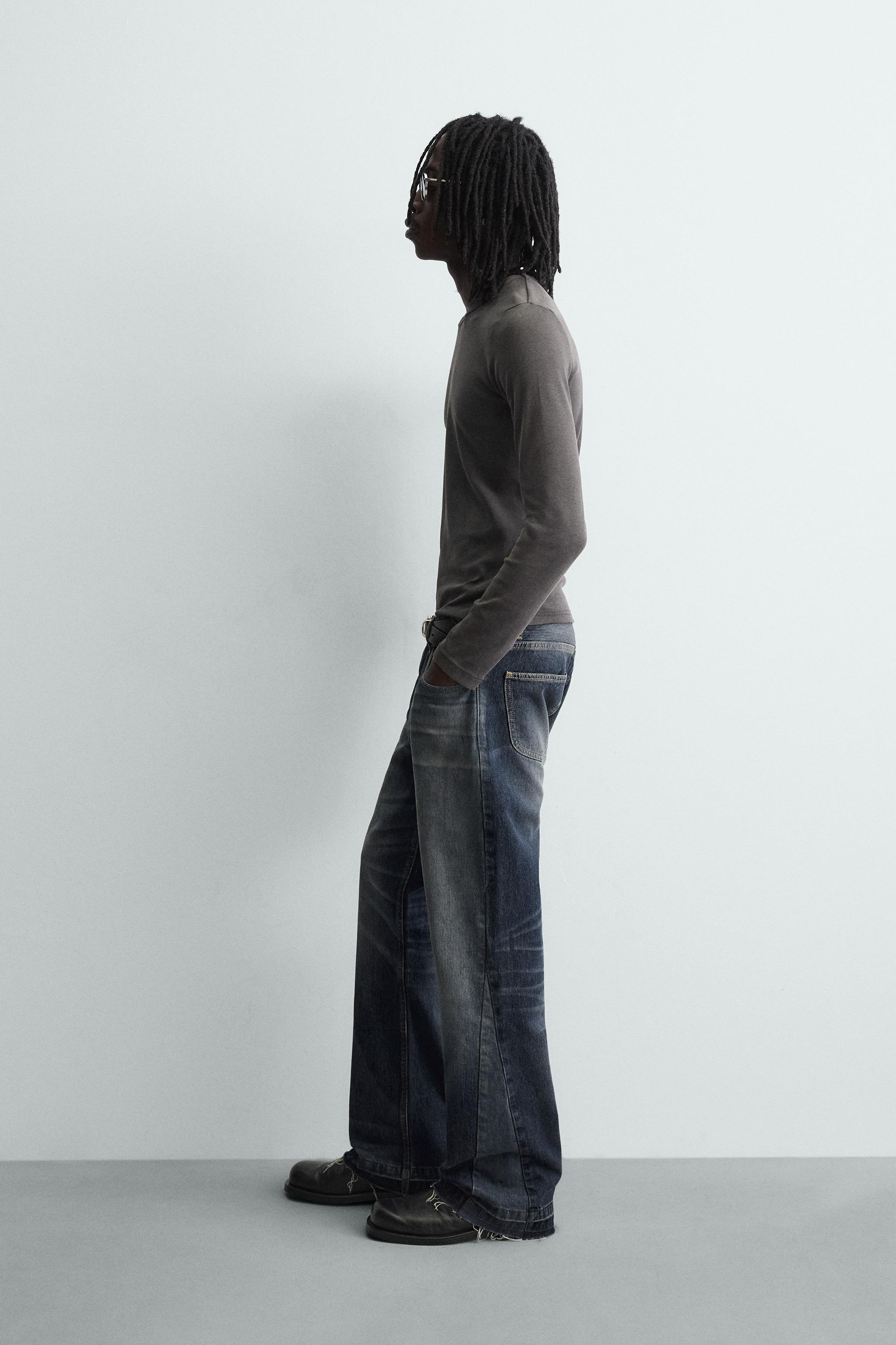 ДЖИНСЫ СТРУКТУРИРОВАННЫЙ Расклешенный Низ