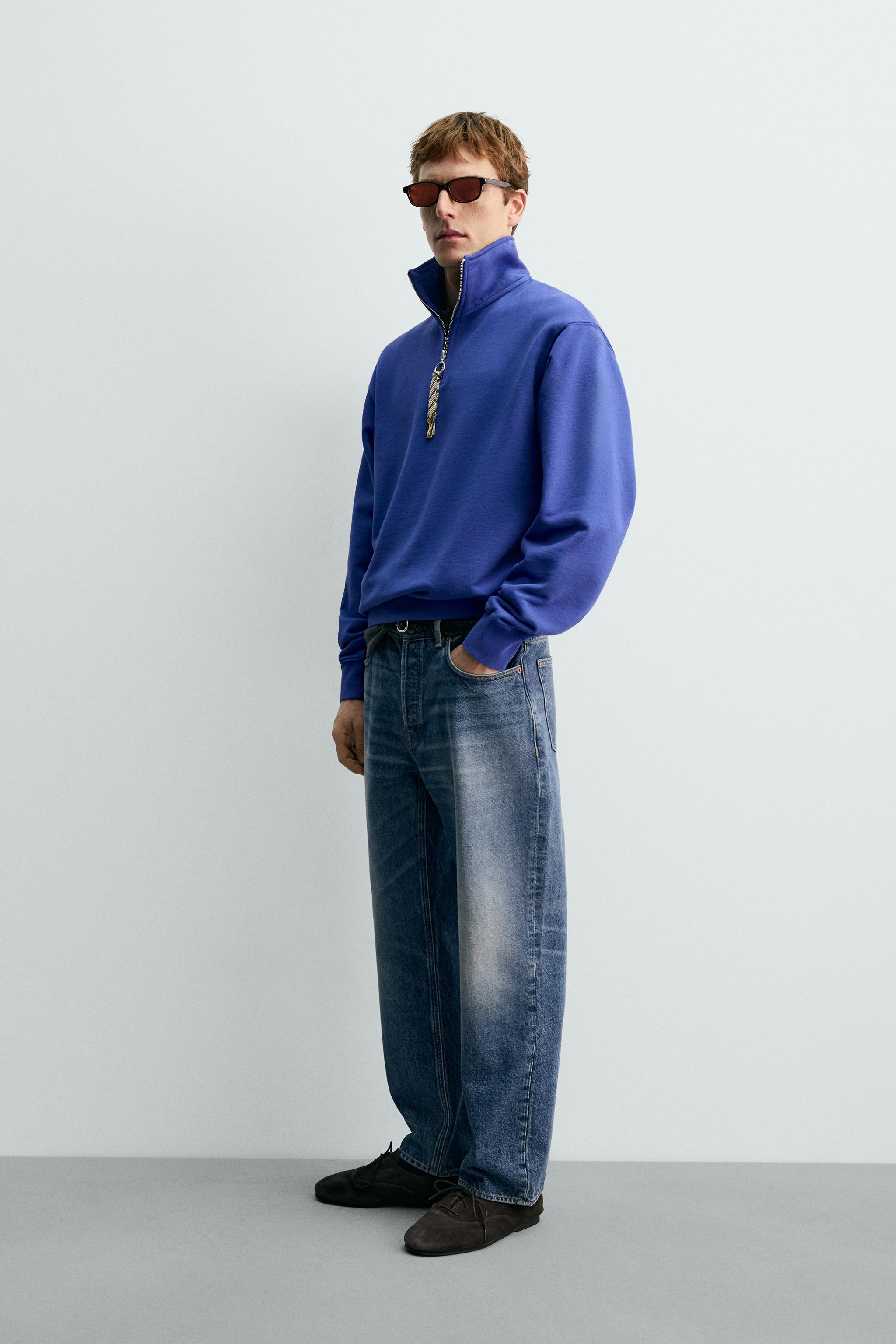 СВИТШОТ ARON LEVINE X ZARA НА МОЛНИИ ПО Четвертям С ЛЕНТОЙ