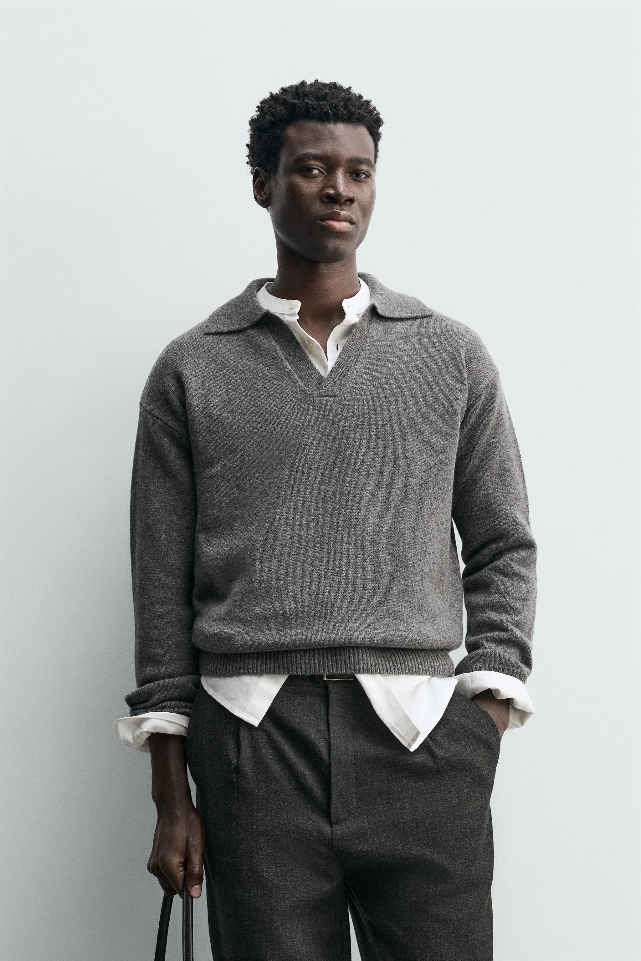 ТРИКОТАЖНАЯ РУБАШКА ПОЛО ИЗ ШЕРСТИ И КАШЕМИРА