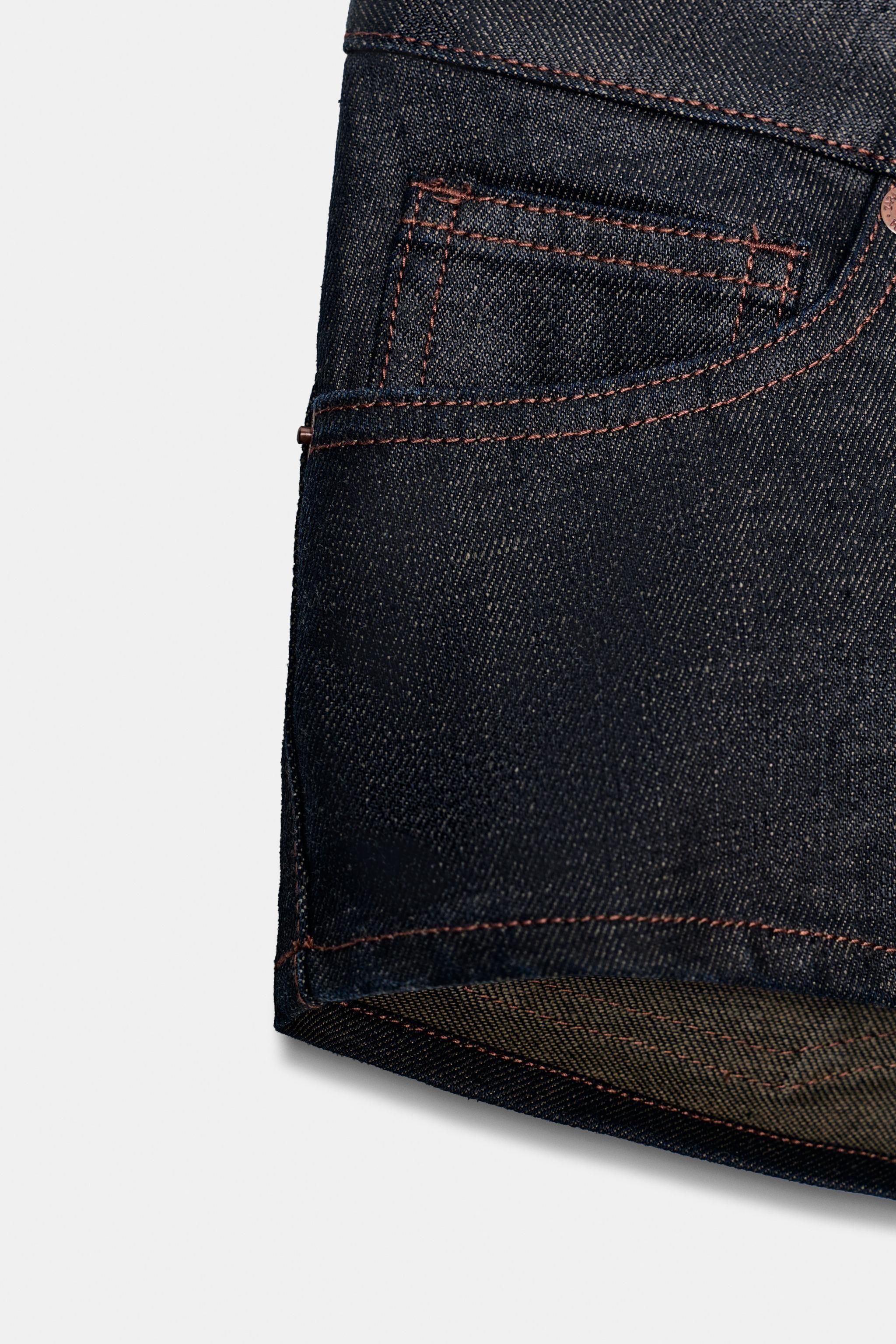 TRF ДЖИНСОВЫЕ МИНИ-ШОРТЫ С ВЫСОКОЙ ПОСАДКОЙ