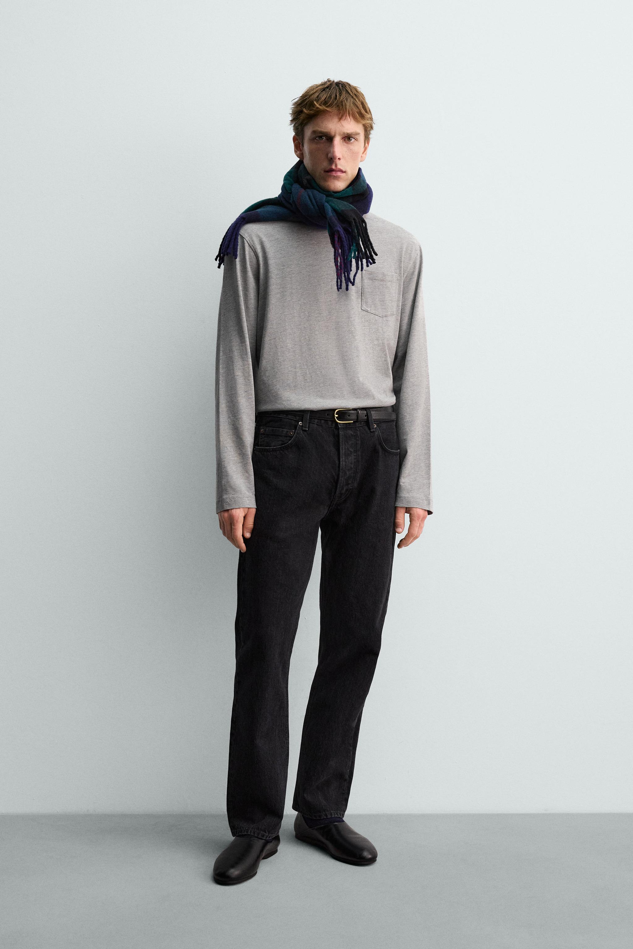 ФУТБОЛКА С ДЛИННЫМ РУКАВОМ И КАРМАНОМ AARON LEVINE X ZARA