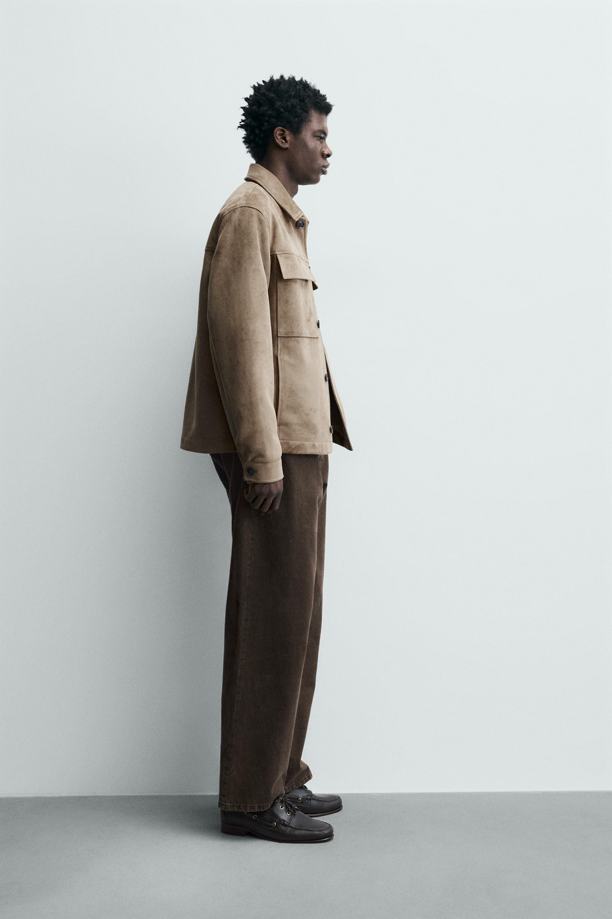 РУБАШКА ИЗ ИСКУССТВЕННОЙ ЗАМШИ