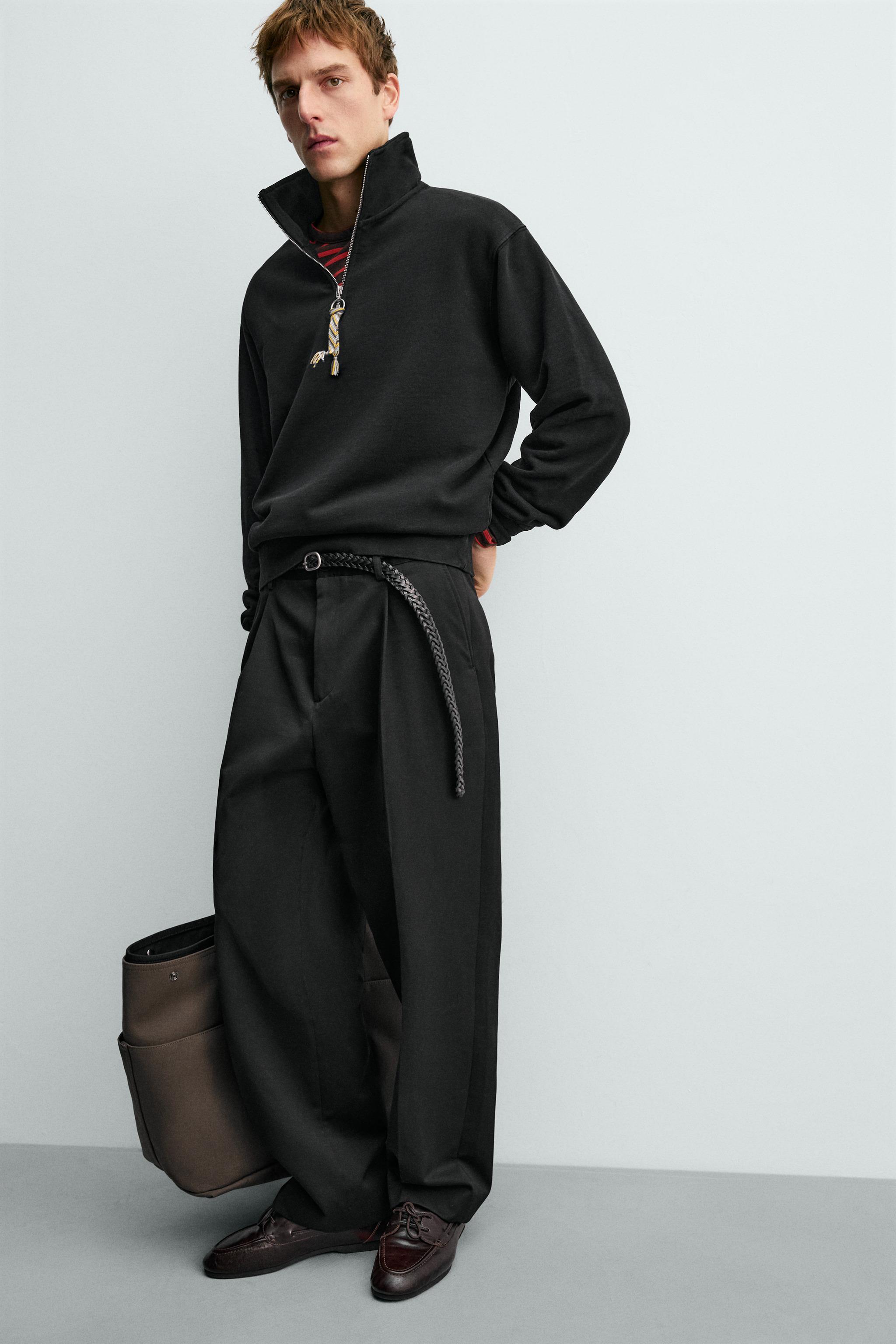 СВИТШОТ ARON LEVINE X ZARA НА МОЛНИИ ПО Четвертям С ЛЕНТОЙ