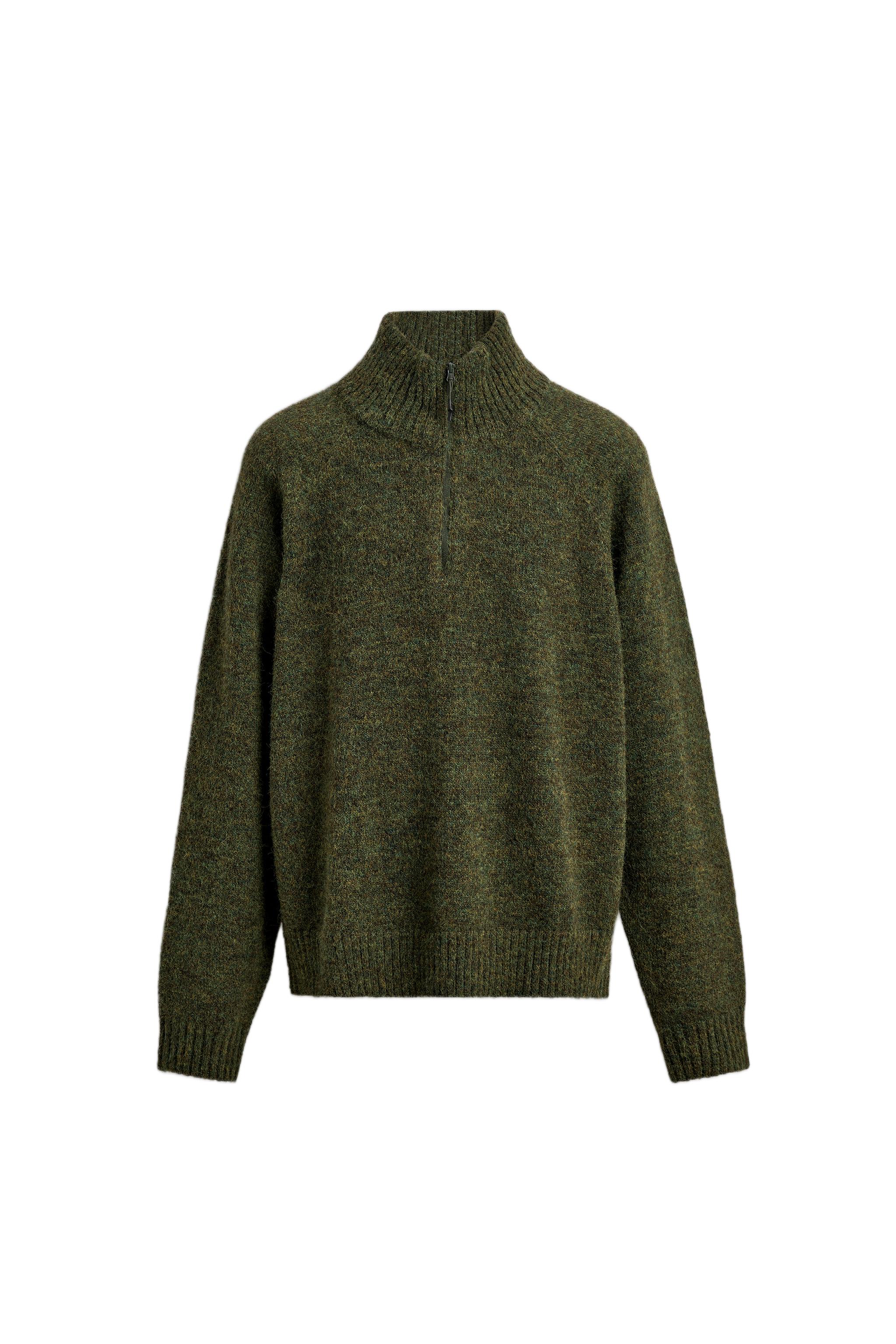 ДЖЕМПЕР ИЗ ПОЛУШЕРСТИ НА МОЛНИИ ПО Четвертям