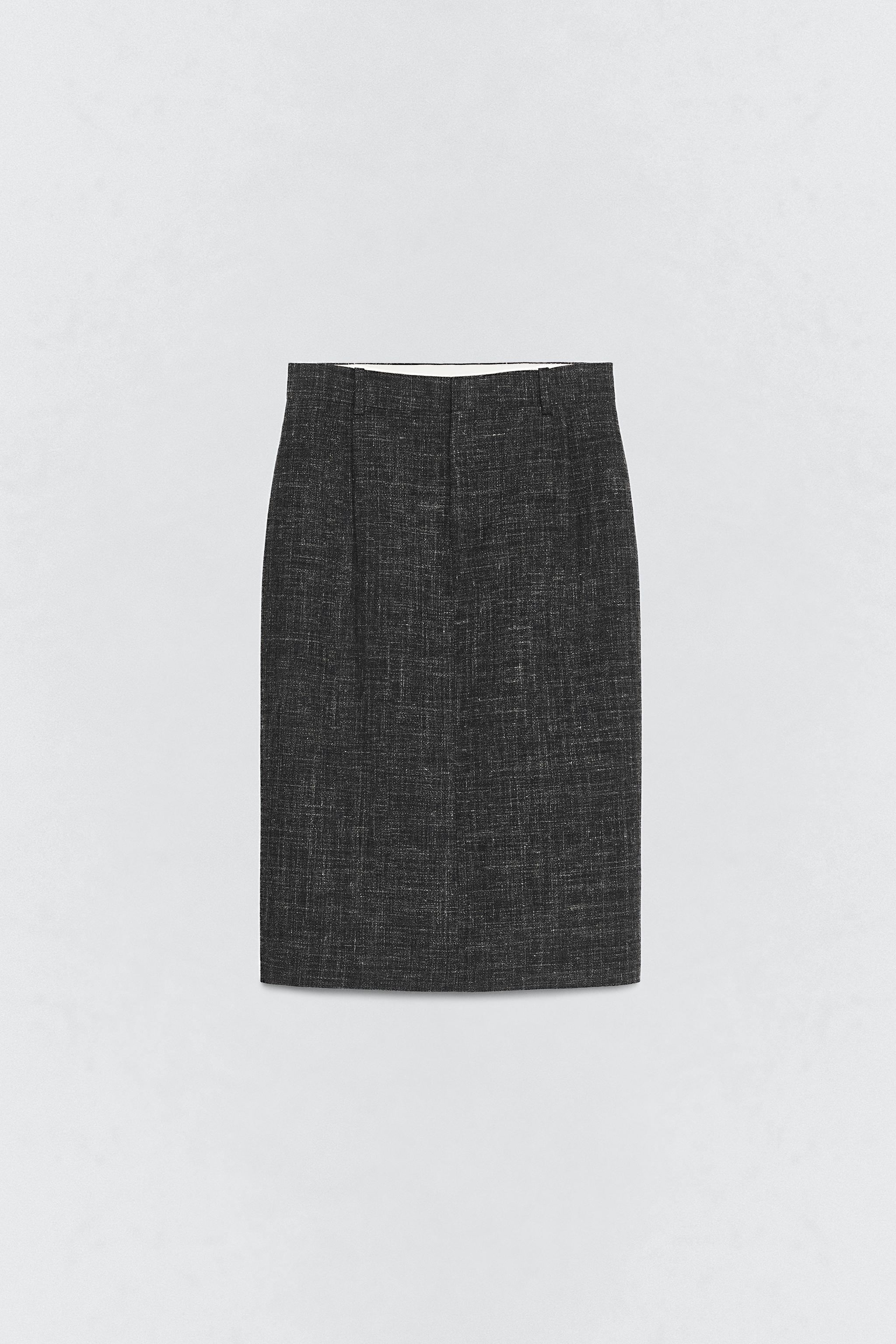 ЮБКА-КАРАНДАШ ИЗ ПОЛУШЕРСТИ SOSHIOTSUKI X ZARA