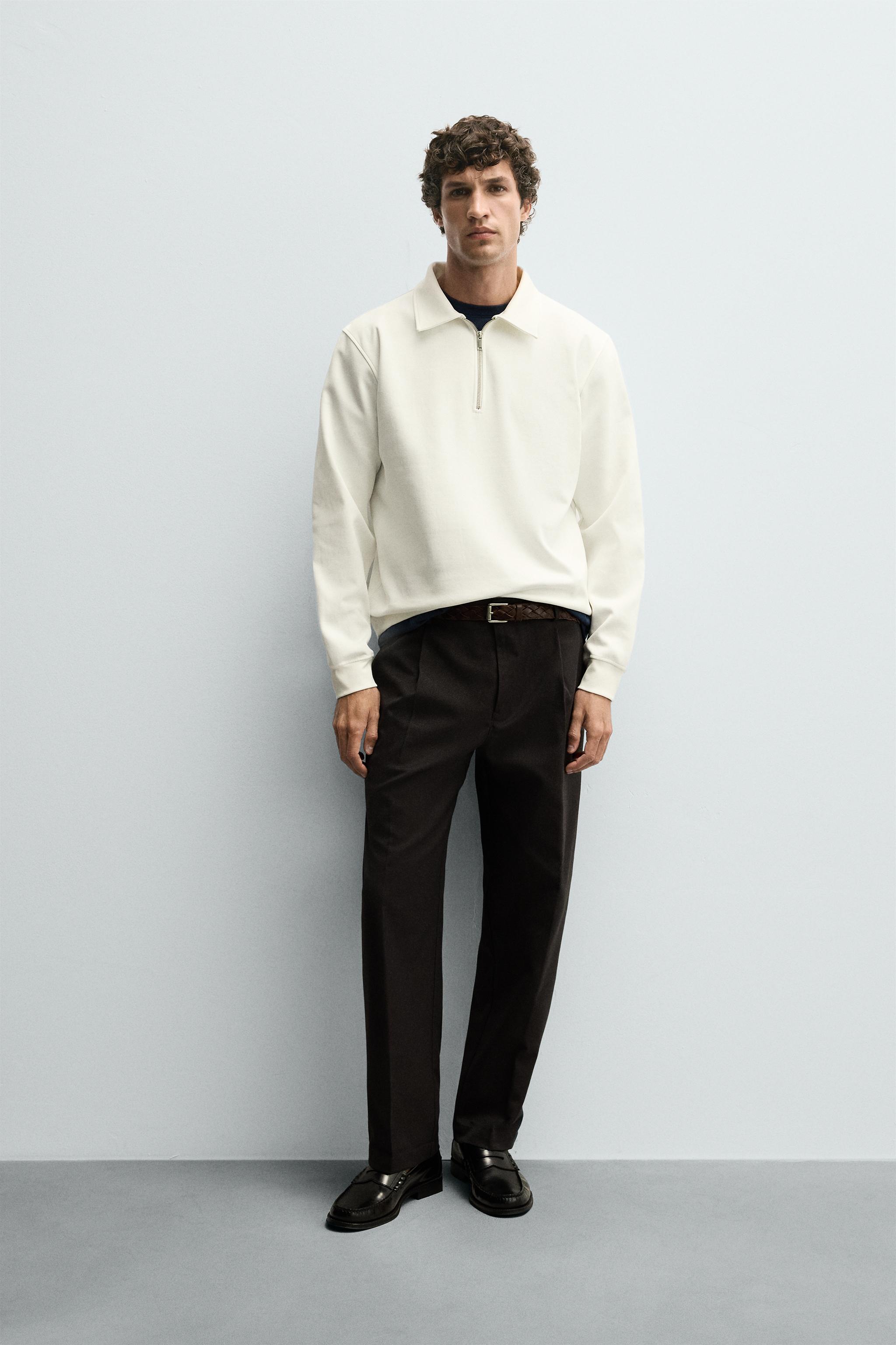 СВИТШОТ-ПОЛО ИНТЕРЛОК НА МОЛНИИ